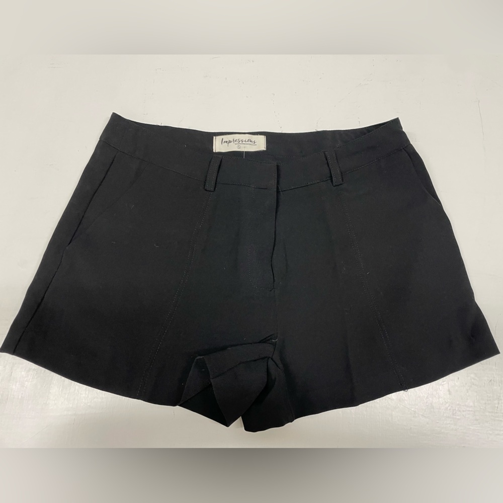 Impressions Black Women's Dress Shorts